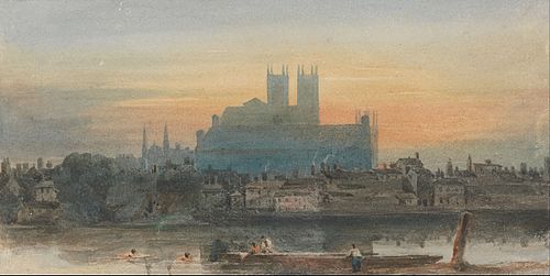 Westminster from Lambeth, 1813, David Cox