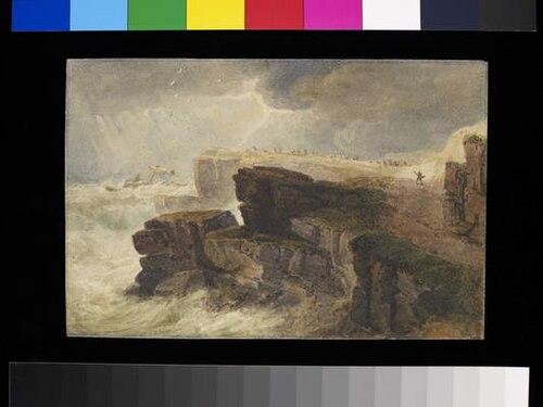 Storm off the Coast, Hastings, 1813, David Cox