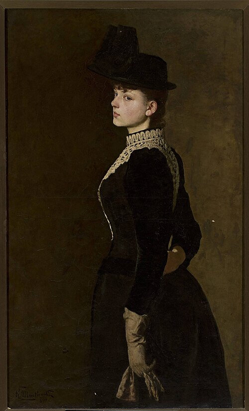 Portrait of artist’s sister, 1890, Konstanty Mańkowski
