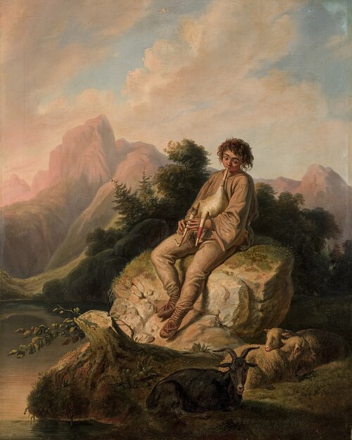 Moldavian Bagpipe-Player, 1857, Korneli Szlegel