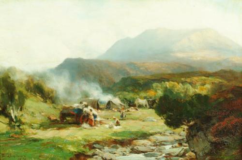 Gypsy Encampment, Ben Eay, 1898, David Farquharson