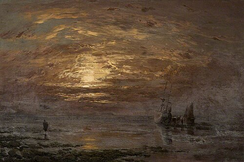 Solway Fishermen Crossing the Sands: Morning, 1873, David Farquharson