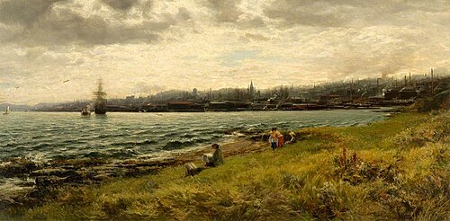 Dundee from Harecraigs, 1879, David Farquharson