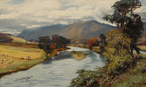 The Ness and the Caledonian Canal, 1889, David Farquharson