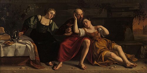 Lot, Drinking with his Two Daughters, 1630, Jan van Zijl