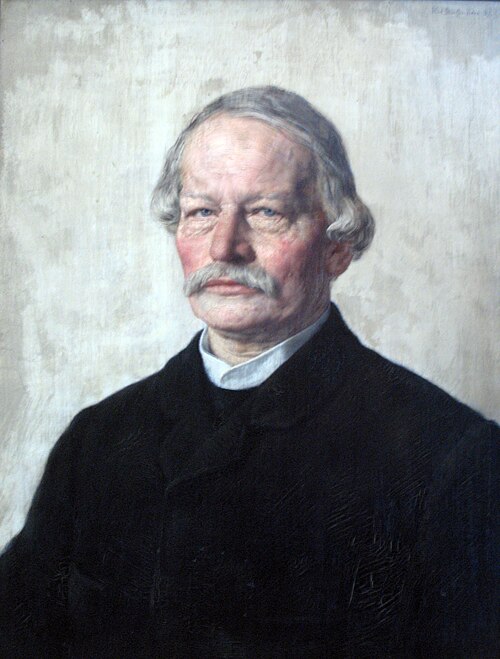 The Author Gustav Freytag, 1886, Karl Stauffer-Bern