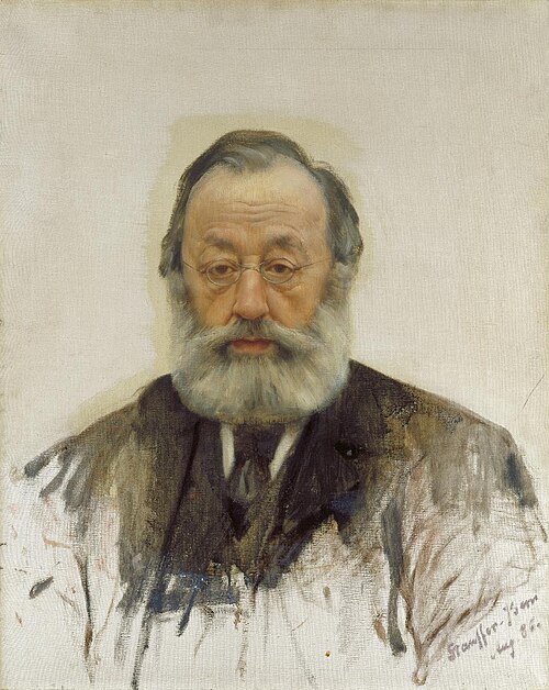 Bildnis Gottfried Keller, 1886, Karl Stauffer-Bern