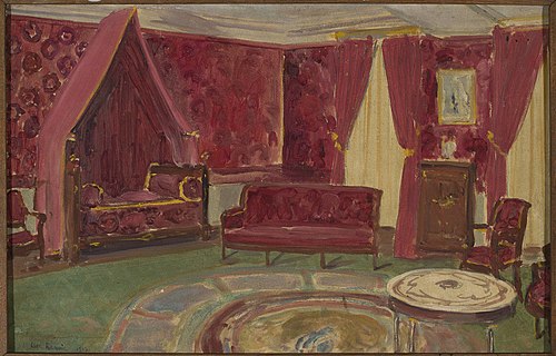 Bonaparte's bedroom, 1923, Léon Kamir Kaufmann