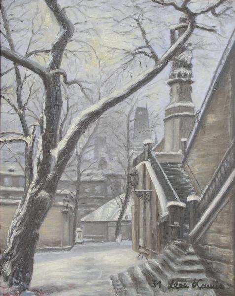 La Véranda du Château à Malmaison, 1931, Léon Kamir Kaufmann