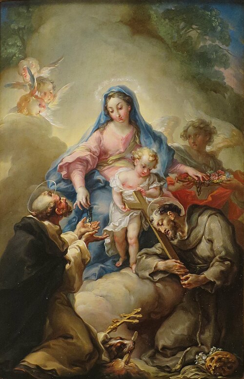 Virgin with St. Francis and St. Dominic, 1790, Vicente López Portaña