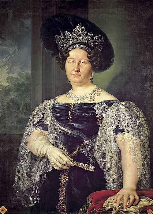 Retrato de la reina de las Dos Sicilias, 1829, Vicente López Portaña