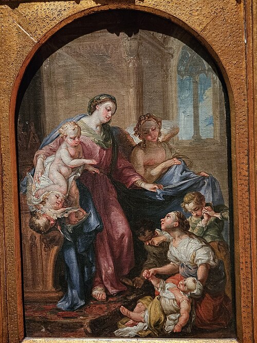 A Virgem dos Desamparados Acolhendo os Pobres, 1838, Vicente López Portaña