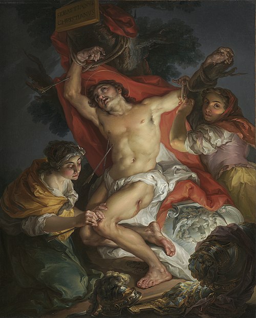 Saint Sebastian Tended by Saint Irene, 1790, Vicente López Portaña
