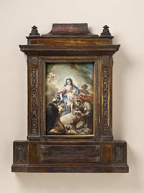 Virgin with St. Francis and St. Dominic, 1790, Vicente López Portaña