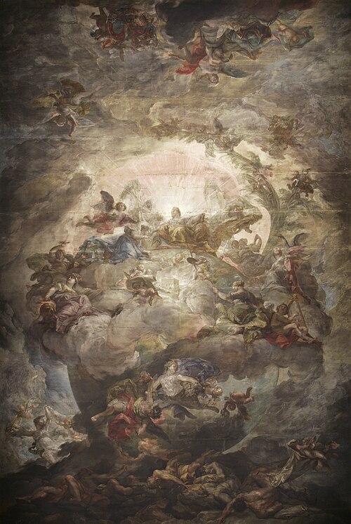 Allegory of the donation of the Casino to Queen María Isabel de Braganza by the Municipality of Madr, 1818, Vicente López Portaña