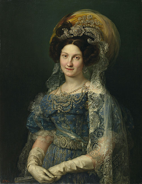 María Cristina de Borbon, Queen of Spain, 1830, Vicente López Portaña