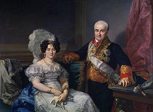 Antonio Ugarte and his wife Maria Antonia Larrazábal, 1833, Vicente López Portaña