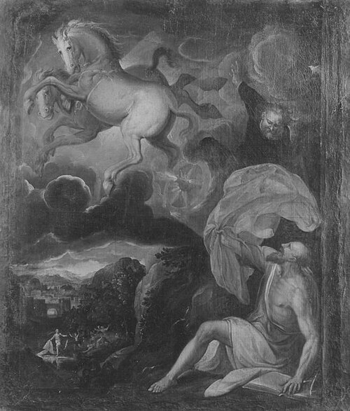 Elias und der Feuerwagen, 1562, Melchior Bocksberger