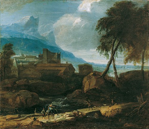 Ideale Landschaft, 1717, David Richter