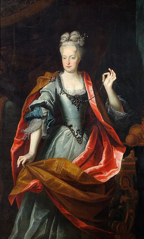 Portrait of Elisabeth Christine von Braunschweig-Wolfenbüttel, 1718, David Richter
