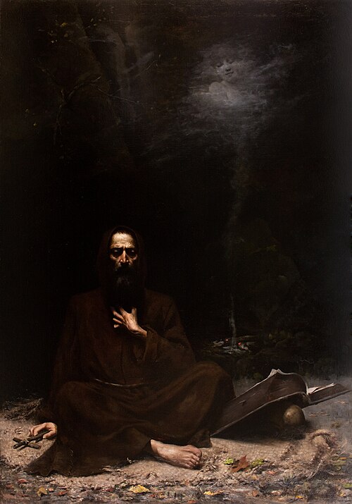 Temptation of St Anthony, 1886, Lucjan Wędrychowski