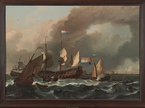 Scheepvaart op het IJ te Amsterdam, 1680, Ludolf, II Backhuysen