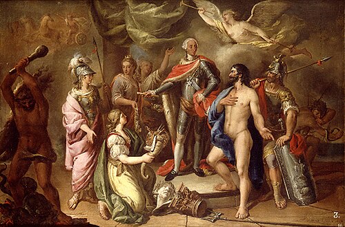 Alegoría de Carlos III (1783), 1750, Manuel Camarón Meliá