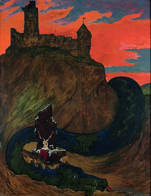 Bajka o królewnie i smoku, 1904, Marian Wawrzeniecki