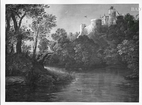 Landscape with castle and river, 1603, David Vinckboons