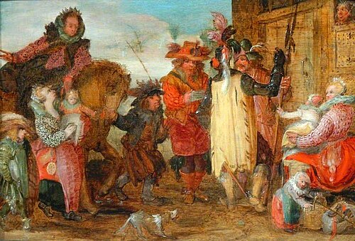 Joanna of Flanders Freeing Prisoners, 1605, David Vinckboons