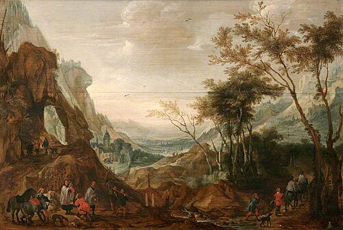 Rudolf of Hapsburg (1218–1291) and the Priest, , David Vinckboons