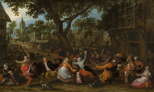 Fête villageoise, 1629, David Vinckboons