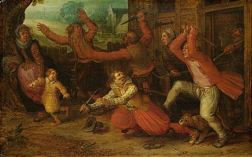 The peasant's pleasure, 1619, David Vinckboons