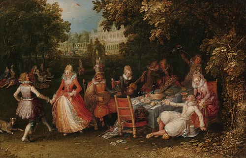 The fête champêtre, 1610, David Vinckboons