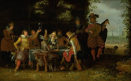 Banquet in a Park (The Prodigal Son among the Harlots?), 1619, David Vinckboons