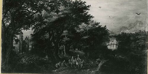 Wooded landscape, 1610, David Vinckboons