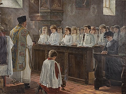 Erstkommunion, 1886, Max Fleischer