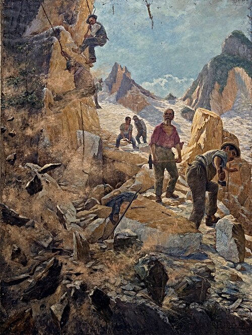 Mamorbrüche von Carrara, 1894, Max Fleischer