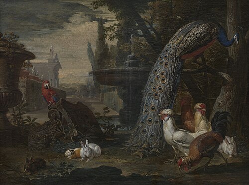 Animaux dans un jardin, , David de Koninck