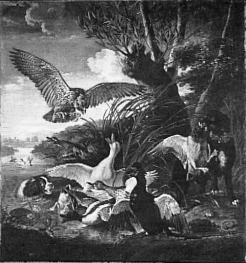 Hunting with the Falcon, 1675, David de Koninck