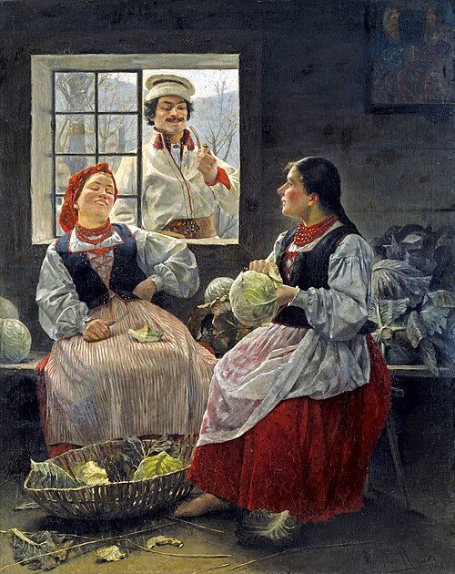 Zaloty, 1889, Mieczyslaw Reyzner