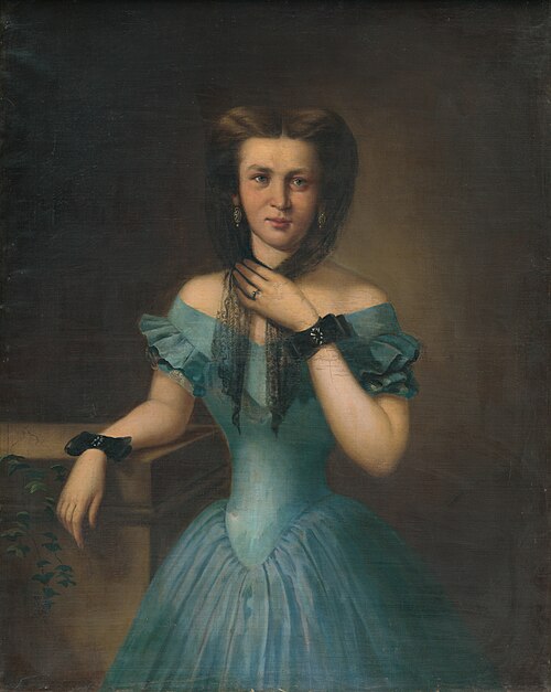 Portrait of a widow, 1850, József Molnár