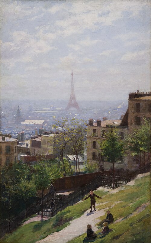 Fragment of the Panorama of Paris, 1893, Ludwik de Laveaux