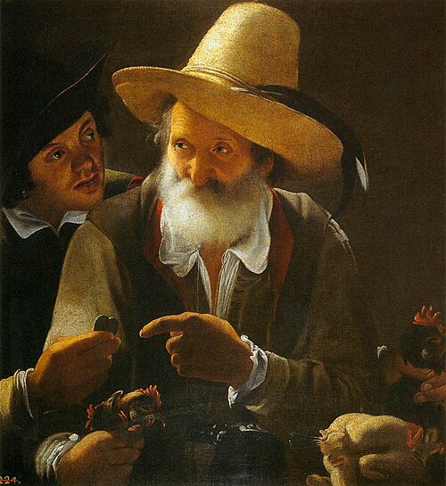 Bird Seller, 1615, Pensionnaire de Saraceni