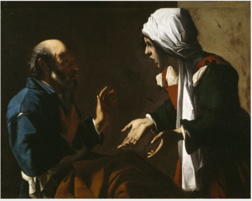 Saint Peter Denying Christ, 1617, Pensionnaire de Saraceni
