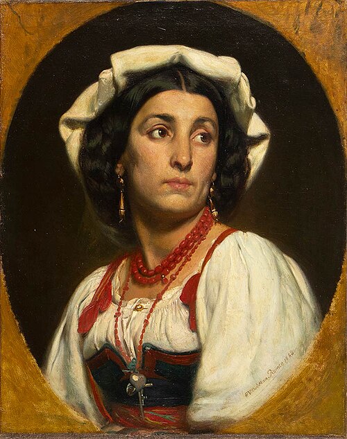Woman from Ciociaria, 1868, Pierre Jean Van der Ouderaa