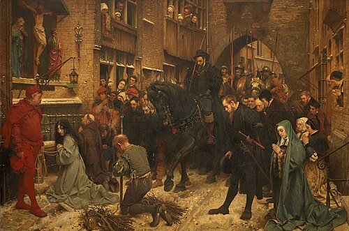 On the way to the ordeal, 1880, Pierre Jean Van der Ouderaa