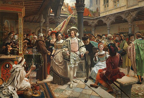 Fair at the Old Stock Exchange in Antwerp, 1892, Pierre Jean Van der Ouderaa