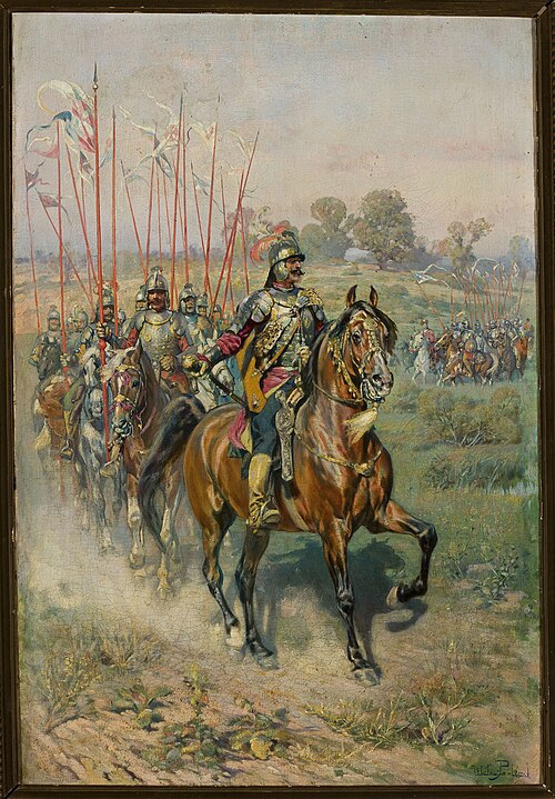 Procession of hussars, , Wacław Pawliszak
