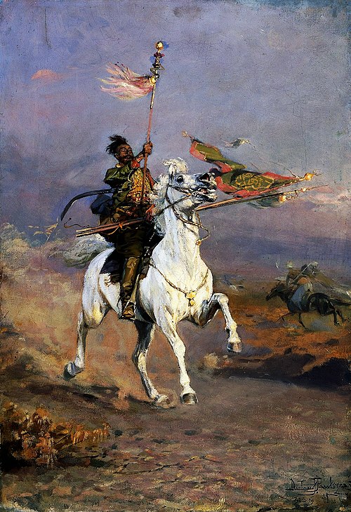 Capture of flag., 1899, Wacław Pawliszak
